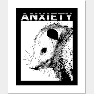 Anxiety Opossum Posters and Art